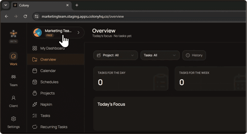 Napkin — the AI assistant built into Colony